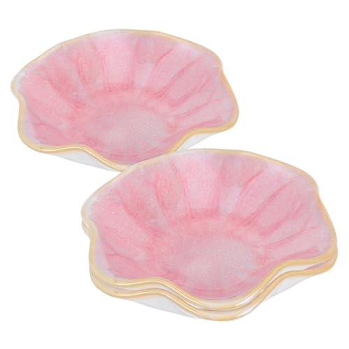 CIYODO Ceramic Snack Plate Set 3pcs Small Dipping Bowl Versatile Sauce Plate for Snacks Salads Condiments