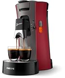 cafetiere senseo philips rouge carrefour Intensity Plus Philips CSA240/91 Machine à Café à Dosettes SENSEO Select Eco, Intensity Plus, Crema Plus, Fonction Memo - Rouge intense