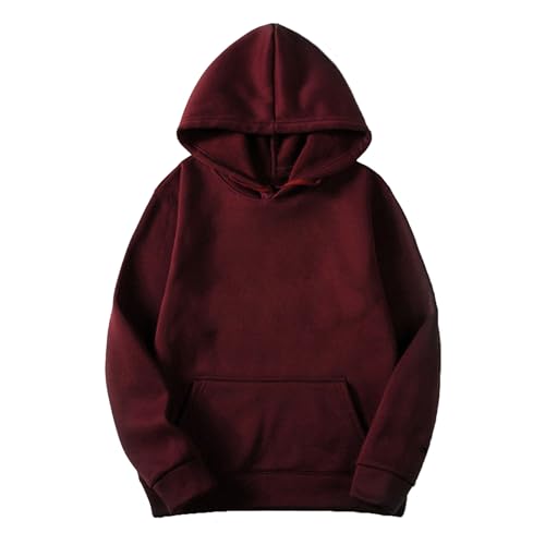Maiyifu-GJ Hoodies For Men Casual Fashion Lightweight Hooded Sweatshirt Loose Long Sleeve Padded Pullover With Pocket