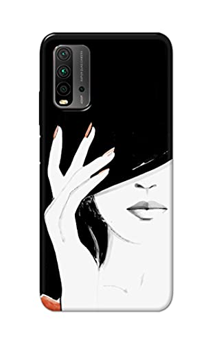 Image of PRINTFIDAA Photo of Beautiful Girl Hard Back Cover for Redmi 9 Power Back Cover -(P6) KAT1005