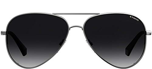 Polaroid Sunglasses PLD 6012/N/NEW Polarized Pilot Sunglasses, Ruthenium, 56mm, 14mm2