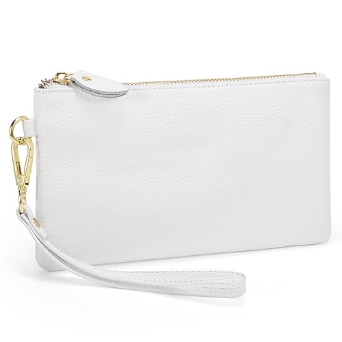 Image of Uromee Wristlet Wallet Clutch Purses for Women Genuine Leather Crossbody Bag Handbag with Detachable Shoulder Chain