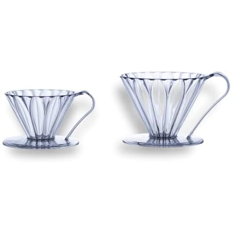 CAFEC Sanyo PFD-4 Flower Dripper, CUP 4 Clear Cover