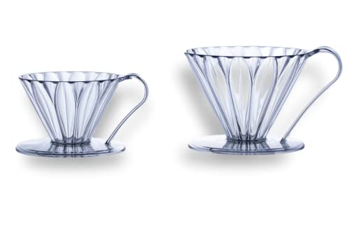 CAFEC Sanyo PFD-4 Flower Dripper, CUP 4 Clear