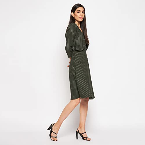 Image of CAMEY Women Striped Cotton Dress