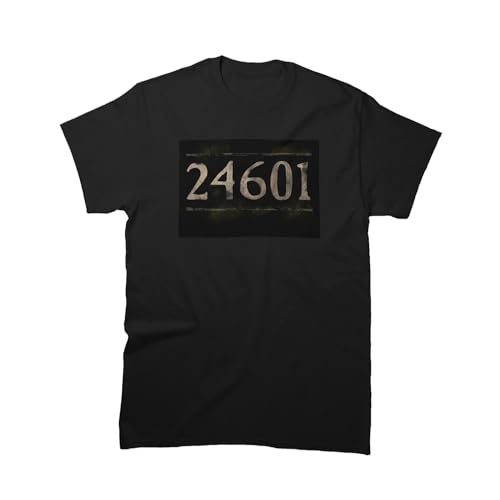 MIXIMI Men Women Prisoner Cool 24601 Outfit Les Cool Miserables Graphic Tee Cotton T-Shirt Birthday Father's Day Multicolor