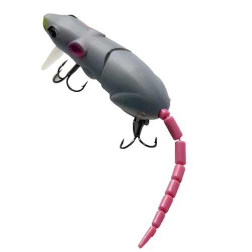 Artificial Mouse Lure Fake Fishing Bait Gear Rat Grey for Hook Tackle Fishman Artificial Mouse Bait,Rat Lure,Fishing Rat Lure,Rat Fishing Lure,Artificial Bait.