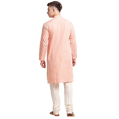 Image of Globus Men's Cotton Regular Fit Solid Kurta