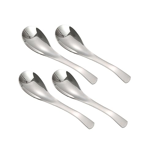 Cabilock 1Pc Stainless Steel Thicken Soup Spoon Table Spoon for Coffee Tea Ice and Ergonomic Design for Everyday Use and Gifting