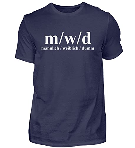 T-shirt homme humour m/w/d Mâle Femelle Blödsinn idéal pour offrir en cadeau