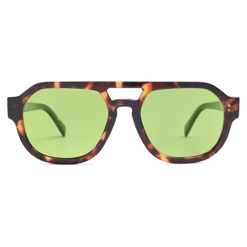 SOJOS Retro Polarized Aviator Sunglasses Womens Vintage Shades Trendy Stylish Sunnies SJ2343