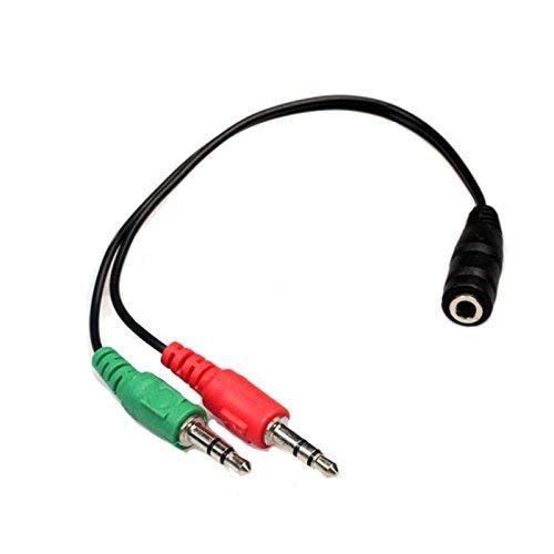 KRS  Y1  Audio Splitter Cable audiohub Jack Distribución de Jack adaptador 3.5 mm/2 x 3,5 mm Longitud Aprox. 20 cm