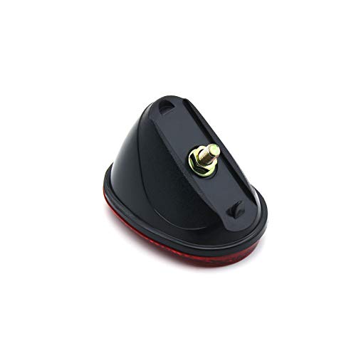 Mfc Pro Red Oval Rear Bicycle Mudguard Fender Cycling Safety Warning Reflectors For Cruiser Bikes (Red) #TOP1