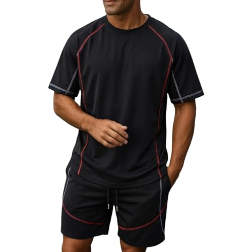Traje deportivo cómodo casual de 2 piezas que evita el calor del verano
