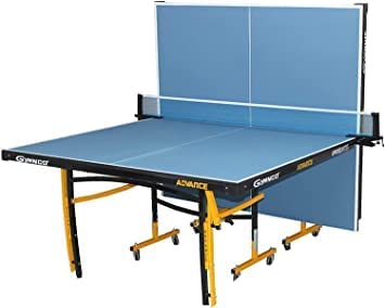 Gymnco Advanced Latest Table Tennis with Levelers Top 18 mm (Cover + 2 TT Racket & Balls | 2 Racquets and 6 Seam Balls | 1 net Set and 1 Table Cover