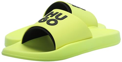 Image of HUGO Men's Stacked Logo Slide Sandal