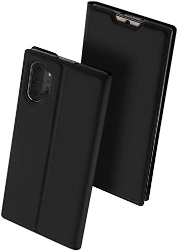 SkyTree Ultra Fit Flip Folio Leather Case Cover with [Kickstand] [Card Slot] Magnetic Closure for Samsung Galaxy Note10+ / Note 10 Plus / 5G - Black (B0871DG665) Amazon Price History, Amazon Price Tracker