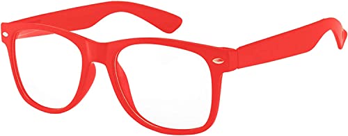 Image of OWL Retro Style Sunglasses 80's Classic Vintage Unisex Nerd Colored Frame
