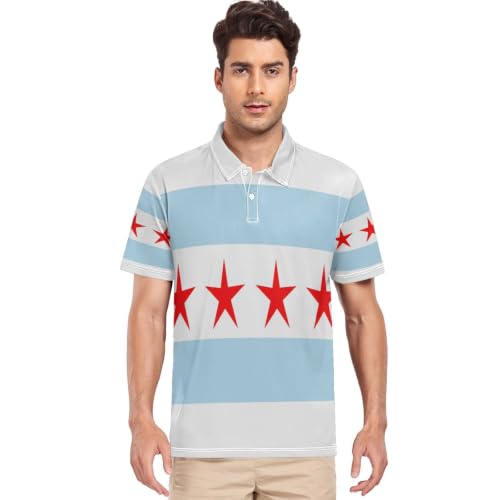 Polo de Chicago t-shirt classique manches courtes col décontracté taille S