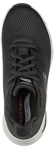 Skechers Women's Arch FIT - Sunny Outlook Shoe, Black/White, 6 M US