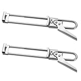 DECOMELODY 2 Stück pack Verstellbarer Dosenöffner aus Edelstahl Rostfrei Kraftsparender Küchenflaschenöffner für Haushalt und Küche