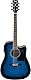 Ibanez Performance Series PF15ECE-TBS - Full Size Electro-Acoustic Guitar - Trans Blue Burst