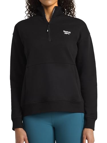 Reebok Women's Classic Half-Zip Sweatshirt, Standard Fit