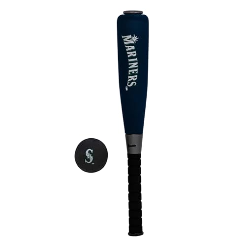 Image of MLB Seattle Mariners Team Jumbo Foam Bat and Ball Set, 21-Inch, Blue