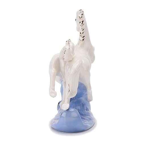 Estatua de Cerámica Caballo Corriendo Decorativa miniatura 6