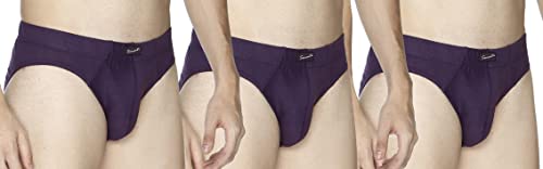 Image of Semantic Men's Solid Cotton Brief Underwear - Pack of 3
