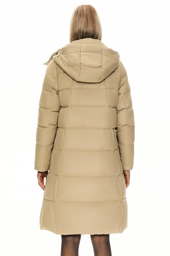 Orolay Women's Hooded Down Jacket Long Winter Coat2