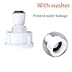 Qrity 1 Stück Wasser Schnellkupplung Adapter, 1/4 RO Wasser Gerade Rohrfitting auf 3/4 Weiblich, Doppelsiegel, Schnellanschluss für Wasserfilter