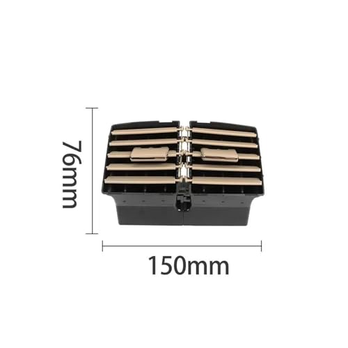 Respiraderos para Benz W164 ML GL 300 500, conjunto negro de alta resistencia y encaje exacto 7