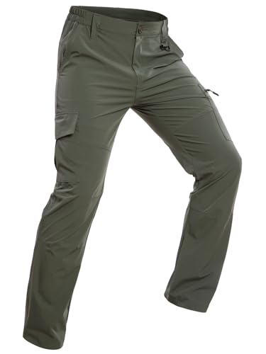 Men's Tactical Cargo Pants – Water Resistant Quick-Dry Ripstop With Multiple Pockets For Hiking, Work, & Outdoor
