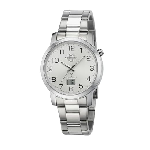 Master Time Funk Quarz Herren Uhr Analog-Digital mit Edelstahl Armband MTGA-10300-12M
