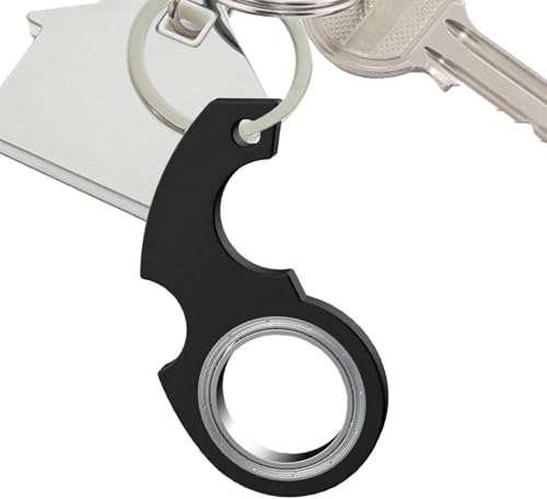 Enyolidimk Schlüsselanhänger für Fidget Spinner, für Ninja-Spinner, Schlüsselanhänger, Schlüsselspinner, Finger-Spinner, Fidget- und Finger-Dekompressionswerkzeug, Auto-Schlüsselanhänger, 2 Stück,