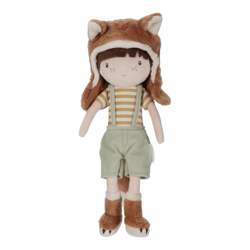 Little Dutch 4571 Stoffpuppe Kuschelpuppe Fuchs Sam - Forest Friends (35 cm)
