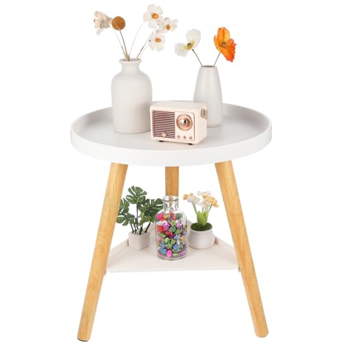 Table d'appoint double plateau 44 cm de hauteur gain de place