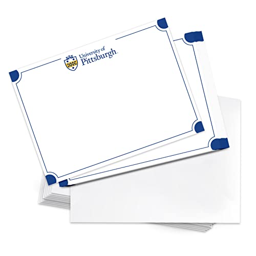 Image of Desert Cactus University of Pittsburgh 10 Pack Notecards Stationery Cardstock Panthers Pitt Includes Envelopes Memo Party Thank You (Notecard 4b)