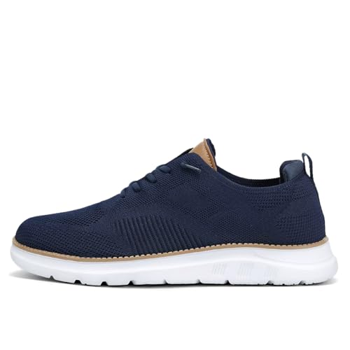 Image of Mens Oxfords Casual Fashion Slip on Shoes Dress Business Sneakers Mesh Work Comfortable Lightweight Soft Sole