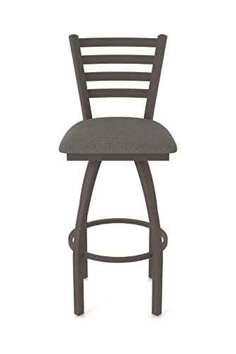 Butaco giratorio HBS 410 Jackie de 25" con acabado bronce y asiento Graph Chalice miniatura 7