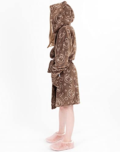 Pusheen Dressing Gown Girls Kids Pink Or Brown Cat Robe Fluffy Fleece 11-12 Years #TOP3