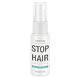 Uso: elimine completamente el cabello de acuerdo con su preferencia, y luego use el spray inhibidor del cabello en el área depilada