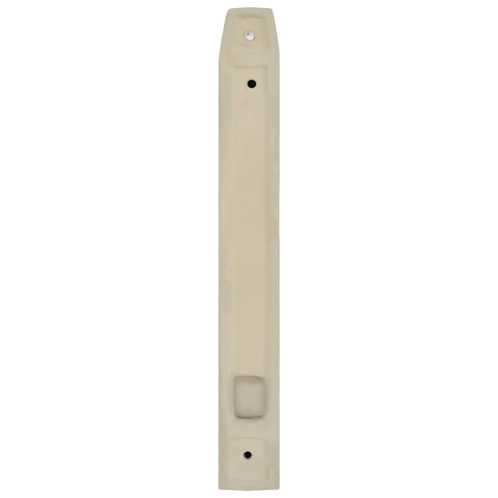 vidaXL Separador de privacidad de urinario de pared cerámica blanco