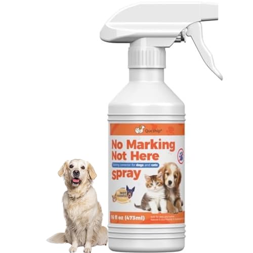 Qucship 16oz No Pee Spray for Dogs Inside, Stop Dog Urinating in House with No More Peeing, Indoor Dog No Marking Spray for Furniture & Carpet, Best Don't Pee Here Dogs Right