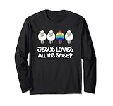 Photo Gallery rainbow pride gay christian lgbtq+ gesù ama tutti i suoi pecore maglia a manica Photo Gallery rainbow pride gay christian lgbtq+ gesù ama tutti i suoi pecore maglia a manica