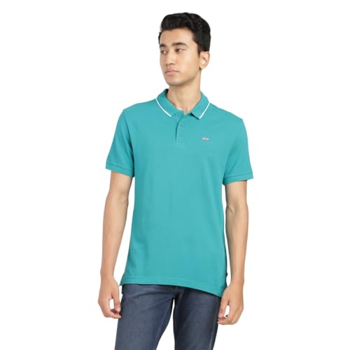 Image of Levi's Men's Regular Fit Solid Polo T-Shirt