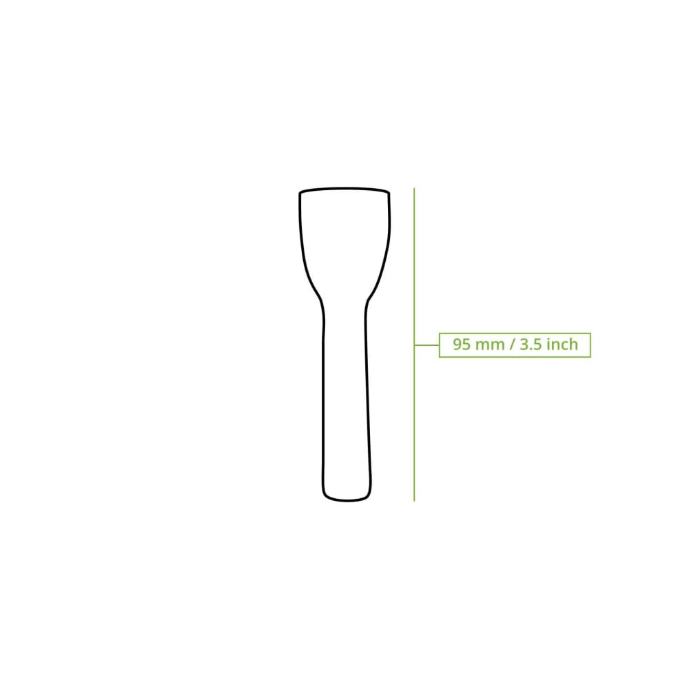 Mehrweg-Eisspatel 9,5 cm, Karamell/braun