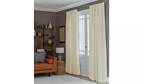 Herringbone Fully Lined Pencil Pleat Fully Lined They're Designed To Hang Beautifully, Season After Season (168 x 183 cm, Cream)