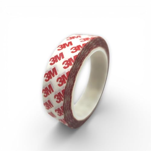 3M 25mm x 10m GPT-020F Klebeband – Transparent – 0,2mm Dick – Dünnes & Hitzebeständiges doppelseitiges Montageband – Extra Stark